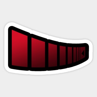 Symbolic Red Line Sticker